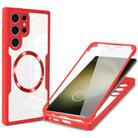 For Samsung Galaxy S23 Ultra 5G CD Texture MagSafe Phone Case(Red) - 1