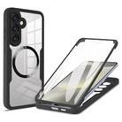 For Samsung Galaxy S24 FE 5G CD Texture MagSafe Phone Case(Black) - 1