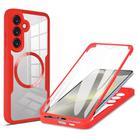 For Samsung Galaxy S24 FE 5G CD Texture MagSafe Phone Case(Red) - 1