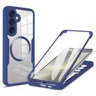 For Samsung Galaxy S24 FE 5G CD Texture MagSafe Phone Case(Blue) - 1