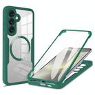 For Samsung Galaxy S24 FE 5G CD Texture MagSafe Phone Case(Green) - 1