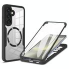For Samsung Galaxy S25+ / S24+ 5G CD Texture MagSafe Phone Case(Black) - 1