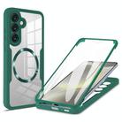 For Samsung Galaxy S25+ / S24+ 5G CD Texture MagSafe Phone Case(Green) - 1