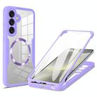 For Samsung Galaxy S25+ / S24+ 5G CD Texture MagSafe Phone Case(Purple) - 1