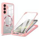For Samsung Galaxy S25 / S24 5G CD Texture MagSafe Phone Case(Pink) - 1
