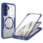For Samsung Galaxy S25 / S24 5G CD Texture MagSafe Phone Case(Blue) - 1