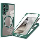 For Samsung Galaxy S24 Ultra 5G CD Texture MagSafe Phone Case(Green) - 1
