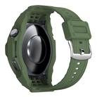 For Huawei Watch GT 4 / GT 5 46mm Integrated Anti-fall TPU Watch Band(Army Green) - 2
