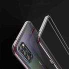 For OPPO Reno4 Aluminum Alloy Shockproof Protective Bumper Frame(Black Red) - 3