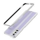 For OPPO Reno4 Aluminum Alloy Shockproof Protective Bumper Frame(Silver) - 1