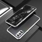 For OPPO Reno4 Aluminum Alloy Shockproof Protective Bumper Frame(Silver) - 2