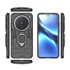 For vivo X200 Magnetic Ring Holder PC + TPU Phone Case(Black) - 3