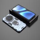 For vivo X200 Magnetic Ring Holder PC + TPU Phone Case(Navy Blue) - 2