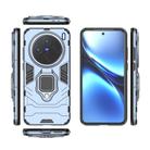 For vivo X200 Magnetic Ring Holder PC + TPU Phone Case(Navy Blue) - 3