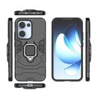 For OPPO Reno13 5G Global Magnetic Ring Holder PC + TPU Phone Case(Black) - 3