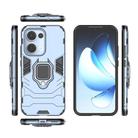 For OPPO Reno13 5G Global Magnetic Ring Holder PC + TPU Phone Case(Navy Blue) - 3