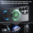 For Samsung Galaxy S25 Ultra 5G Double Ring MagSafe Magnetic Holder Phone Case(Transparent) - 3