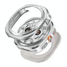 For Samsung Galaxy Watch Ultra 47mm Aluminum Alloy Metal PC Watch Protective Case(Silver Orange) - 3