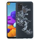For Samsung Galaxy A21s Painted Pattern Soft TPU Case(Lotus Pond) - 1