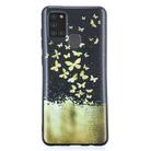 For Samsung Galaxy A21s Painted Pattern Soft TPU Case(Gold Butterflies) - 2