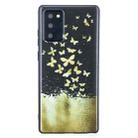 For Samsung Galaxy Note20 Painted Pattern Soft TPU Case(Gold Butterflies) - 2