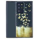 For Samsung Galaxy Note20 Ultra Painted Pattern Soft TPU Case(Gold Butterflies) - 1