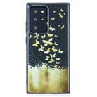 For Samsung Galaxy Note20 Ultra Painted Pattern Soft TPU Case(Gold Butterflies) - 1