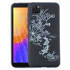 For Huawei Y5p Painted Pattern Soft TPU Case(Lotus Pond) - 1