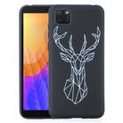 For Huawei Y5p Painted Pattern Soft TPU Case(Elk) - 1