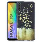 For Huawei Y6p Painted Pattern Soft TPU Case(Gold Butterflies) - 1