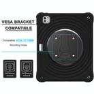 For iPad Pro 13 2024 Holder Silicone Hybrid PC Tablet Case(Black) - 3