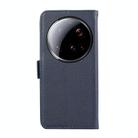For Xiaomi 15 Ultra ABEEL Side-Magnetic Litchi Pattern Leather RFID Phone Case(Blue) - 3