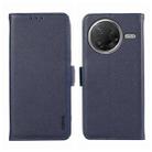 For Xiaomi Poco F7 Pro / F7 Ultra ABEEL Side-Magnetic Litchi Pattern Leather RFID Phone Case(Blue) - 1