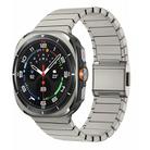 For Samsung Galaxy Watch Ultra 47mm Bamboo Norman Buckle Stainless Steel Watch Band(Titanium Color) - 1