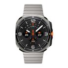 For Samsung Galaxy Watch Ultra 47mm Bamboo Norman Buckle Stainless Steel Watch Band(Titanium Color) - 2