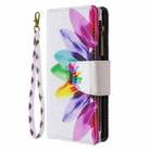 For iPhone 12 mini Colored Drawing Pattern Zipper Horizontal Flip Leather Case with Holder & Card Slots & Wallet(Sun Flower) - 2