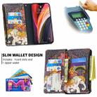 For iPhone 12 Pro Max Colored Drawing Pattern Zipper Horizontal Flip Leather Case with Holder & Card Slots & Wallet(Flower Elephants) - 4