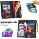 For iPhone 12 Pro Max Colored Drawing Pattern Zipper Horizontal Flip Leather Case with Holder & Card Slots & Wallet(Lotus) - 4