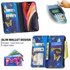 For iPhone 12 Pro Max Colored Drawing Pattern Zipper Horizontal Flip Leather Case with Holder & Card Slots & Wallet(Gold Butterfly) - 4