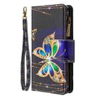For iPhone 12 Pro Max Colored Drawing Pattern Zipper Horizontal Flip Leather Case with Holder & Card Slots & Wallet(Big Butterfly) - 1