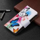 For iPhone 12 Pro Max Colored Drawing Pattern Zipper Horizontal Flip Leather Case with Holder & Card Slots & Wallet(Two Butterflies) - 5