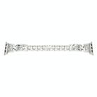 For Apple Watch 46mm / 49mm / 45mm / 44mm Colored Diamond Cat Stainless Steel Watch Band(Silver) - 1