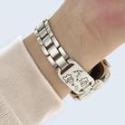 For Apple Watch 46mm / 49mm / 45mm / 44mm Colored Diamond Cat Stainless Steel Watch Band(Starlight) - 3