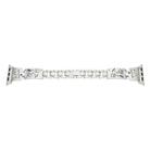 For Apple Watch 42mm / 41mm / 40mm / 38mm Colored Diamond Cat Stainless Steel Watch Band(Silver) - 1