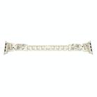 For Apple Watch 42mm / 41mm / 40mm / 38mm Colored Diamond Cat Stainless Steel Watch Band(Starlight) - 1