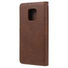 For Xiaomi Redmi 10X 5G / 10X Pro 5G 2 in 1 Solid Color Detachable PU Leather Case with Card Slots & Magnetic Holder & Photo Frame & Wallet & Strap(Brown) - 4