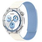 22mm Cloud Wood Grain Silicone Magnetic Watch Band(Antique White Blue) - 1