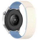 22mm Cloud Wood Grain Silicone Magnetic Watch Band(Antique White Blue) - 2