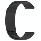 22mm Cloud Wood Grain Silicone Magnetic Watch Band(Black) - 3