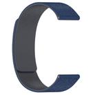 22mm Cloud Wood Grain Silicone Magnetic Watch Band(Midnight Blue Grey) - 3